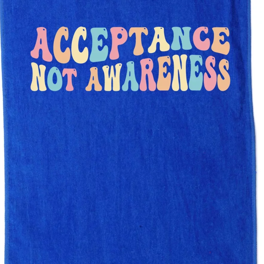 Acceptance Neurodiversity Autism Neurodivergent Gift Platinum Collection Golf Towel