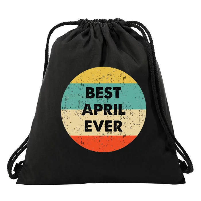 April Name Drawstring Bag