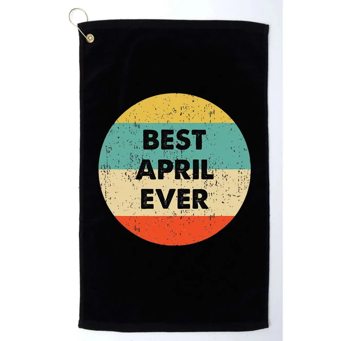 April Name Platinum Collection Golf Towel