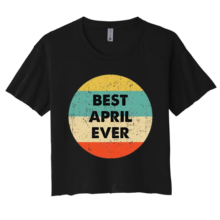 April Name Women's Crop Top Tee