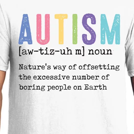 Autism Noun Autism Awareness Month Supporter Pajama Set