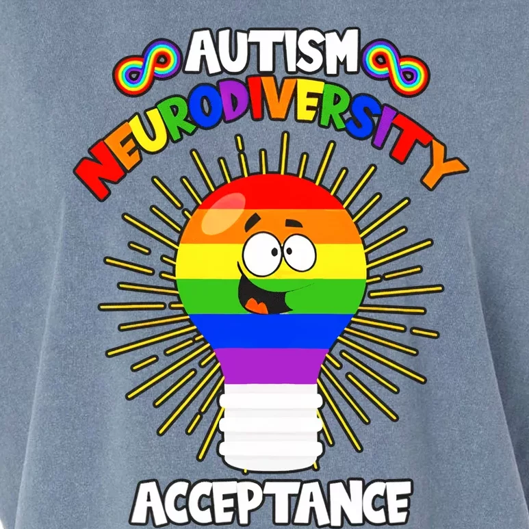 Autism Neurodiversity Acceptance Kawaii LGBT LGBTQ Light Autism Awareness Month Garment-Dyed Women's Muscle Tee