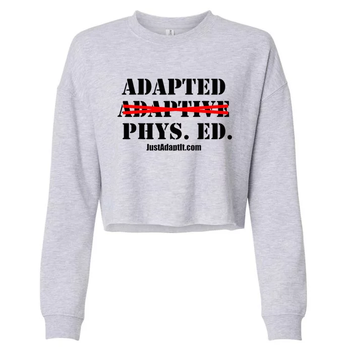 Adapted Not Adaptive Cropped Pullover Crew