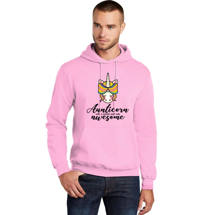 Aunticorn Normal Aunt But Awesome Christmas Gift Hoodie