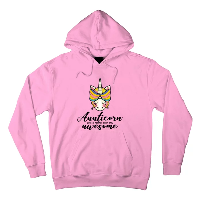 Aunticorn Normal Aunt But Awesome Christmas Gift Hoodie