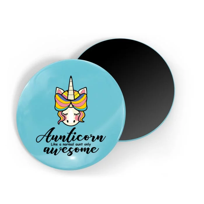 Aunticorn Normal Aunt But Awesome Christmas Gift Magnet