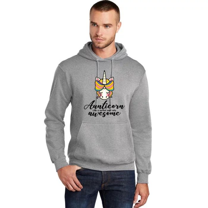 Aunticorn Normal Aunt But Awesome Christmas Gift Tall Hoodie