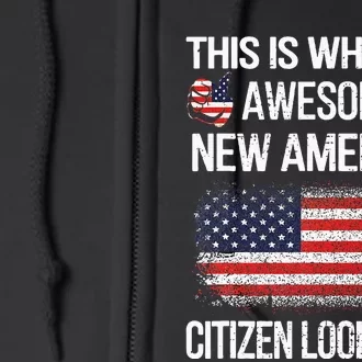 Awesome New American Flag Us Citizenship Usa Us Citizen Full Zip Hoodie