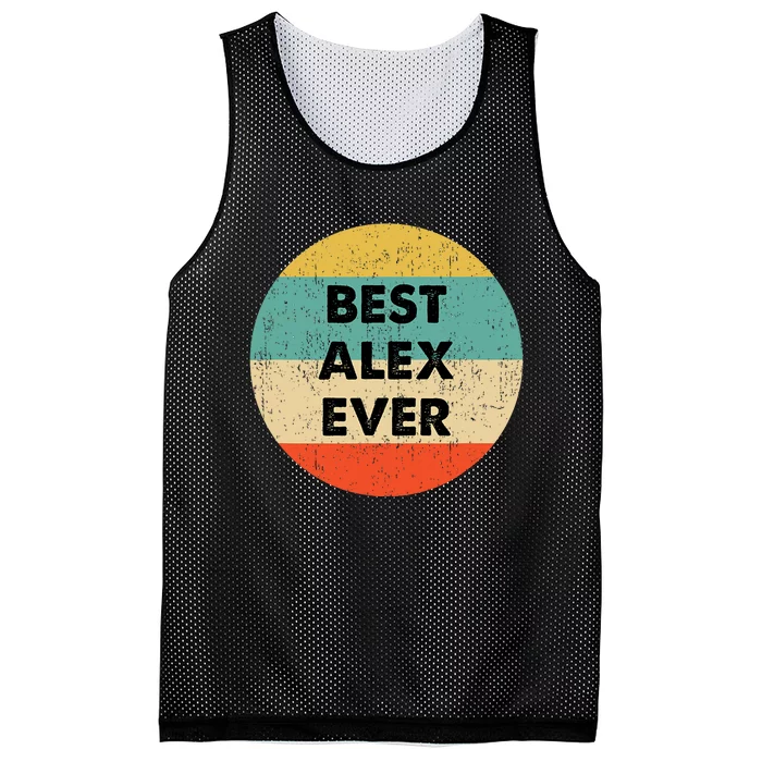 Alex Name Mesh Reversible Basketball Jersey Tank