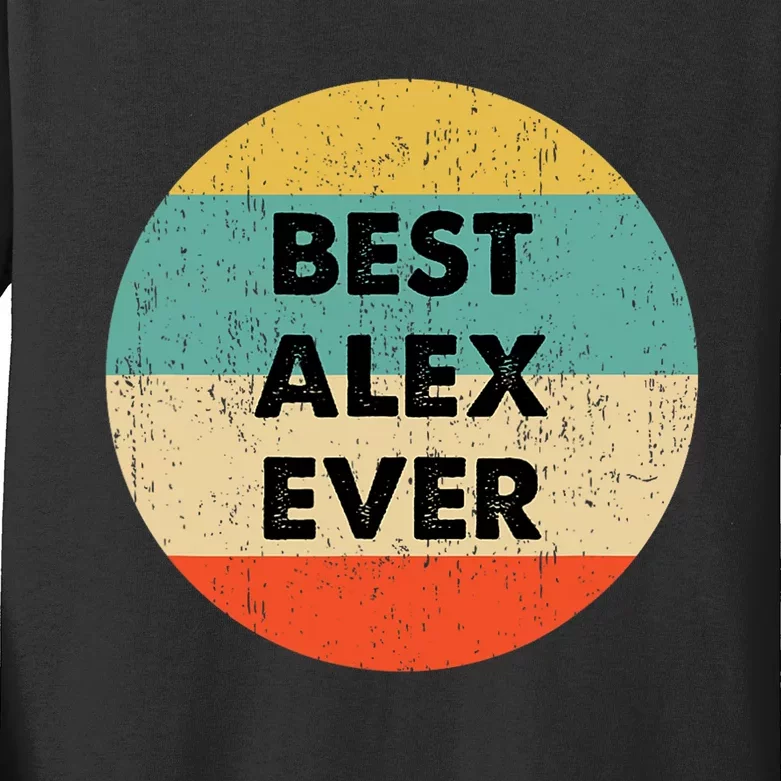 Alex Name Kids Long Sleeve Shirt