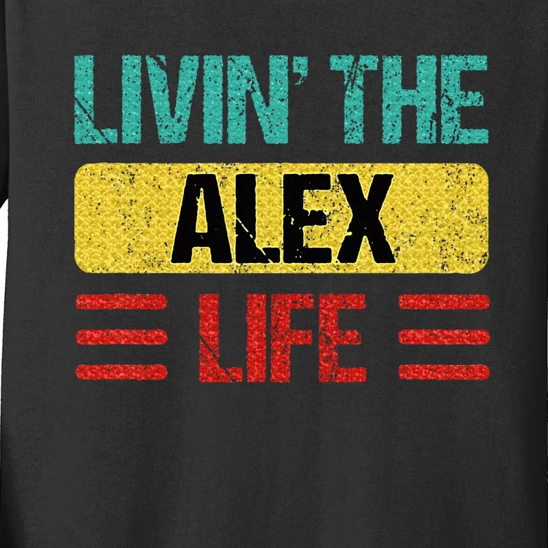 Alex Name Kids Long Sleeve Shirt