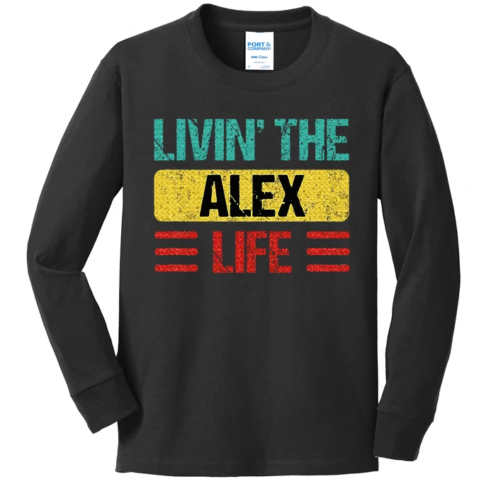 Alex Name Kids Long Sleeve Shirt