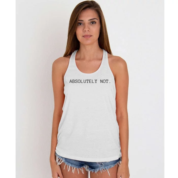 Absolutely Not Women's Knotted Racerback Tank