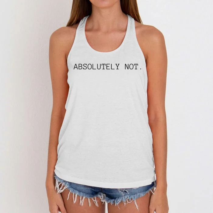 Absolutely Not Women's Knotted Racerback Tank