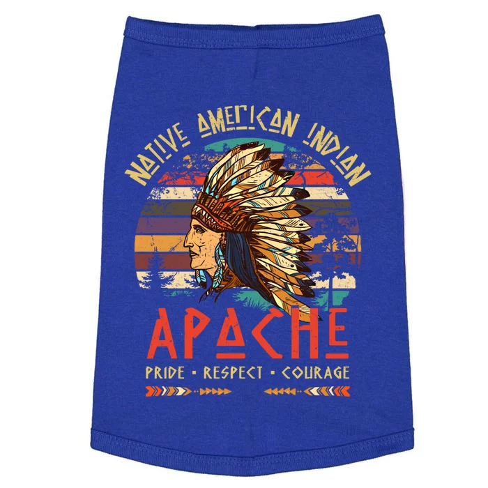 Apache Native American Indian Pride Indigenous Tribe Gift Doggie Tank