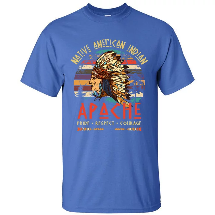 Apache Native American Indian Pride Indigenous Tribe Gift Tall T-Shirt