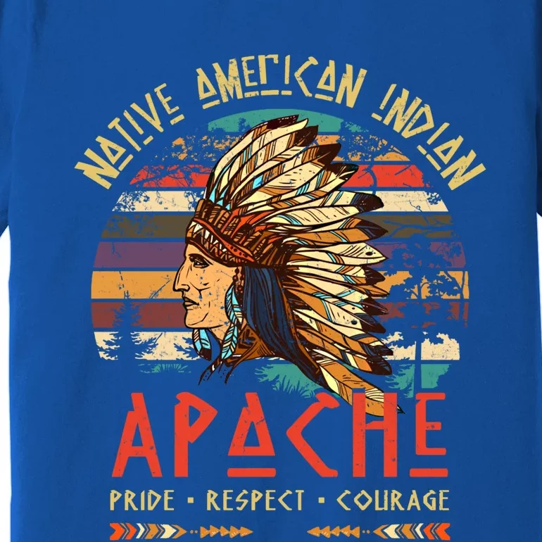 Apache Native American Indian Pride Indigenous Tribe Gift Premium T-Shirt