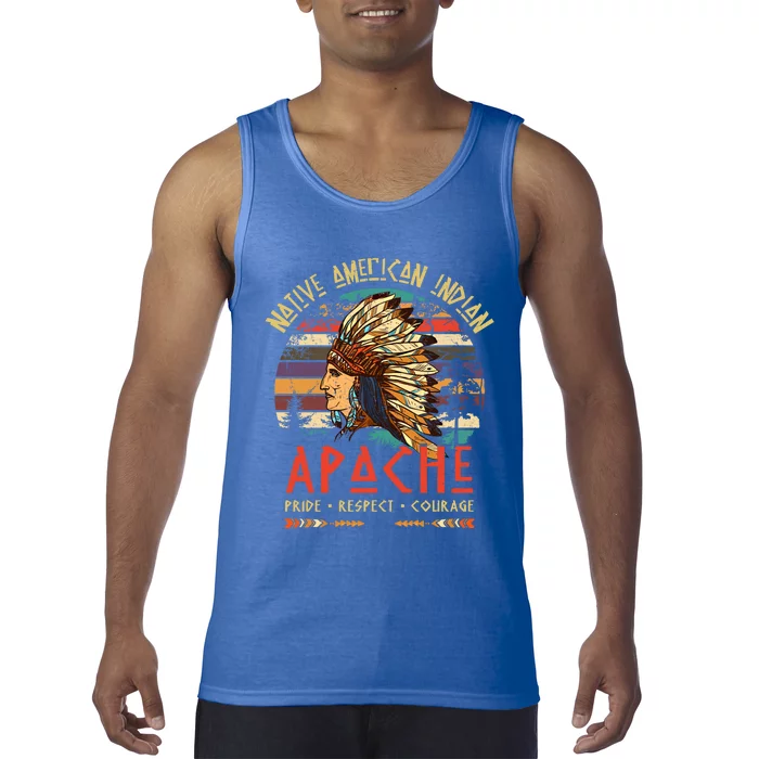 Apache Native American Indian Pride Indigenous Tribe Gift Tank Top