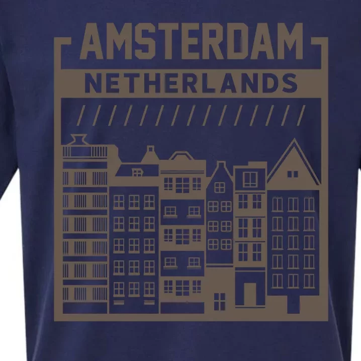 Amsterdam Netherlands Sueded Cloud Jersey T-Shirt