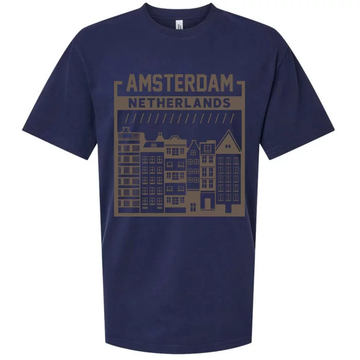 Amsterdam Netherlands Sueded Cloud Jersey T-Shirt