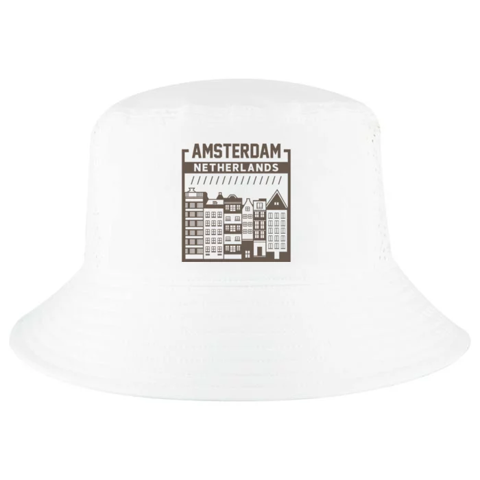 Amsterdam Netherlands Cool Comfort Performance Bucket Hat