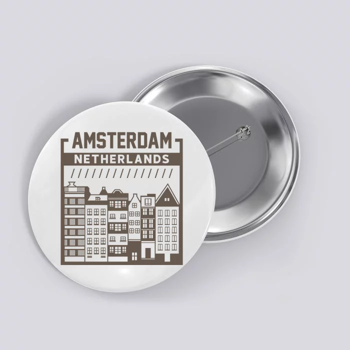 Amsterdam Netherlands Button