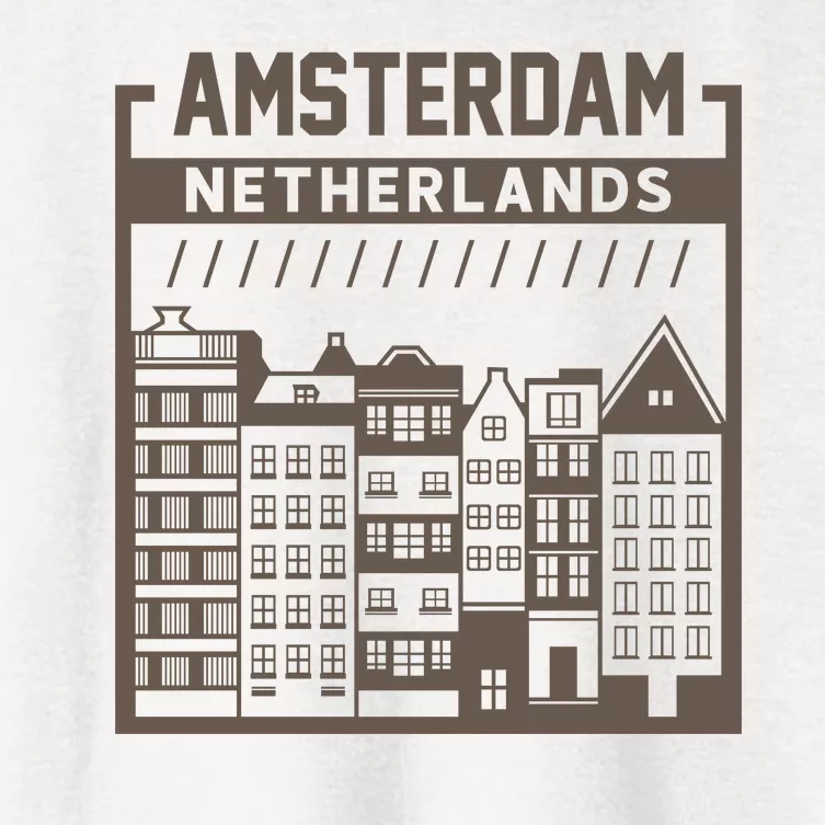 Amsterdam Netherlands Women's Crop Top Tee