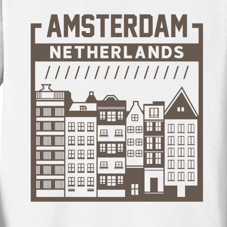 Amsterdam Netherlands Kids Long Sleeve Shirt