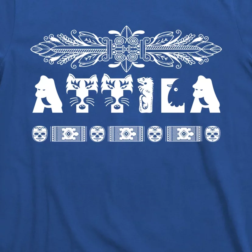 Attila Name Animals African Style Personalized Meaningful Gift T-Shirt