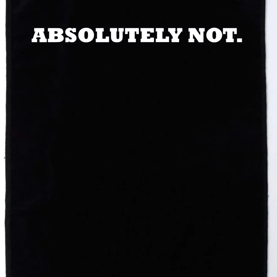 Absolutely Not Platinum Collection Golf Towel