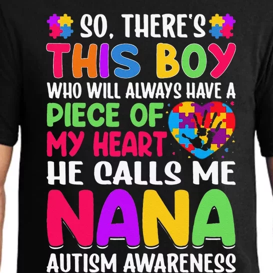 Autism Nana Autism Awareness Grandmom Autism Inspirational Pajama Set