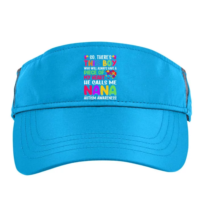 Autism Nana Autism Awareness Grandmom Autism Inspirational Adult Drive Performance Visor