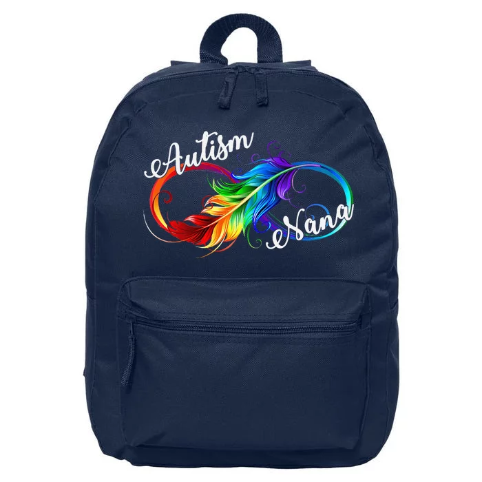 Autism Nana Autism Awareness Neurodiversity Mothers Day 16 in Basic Backpack