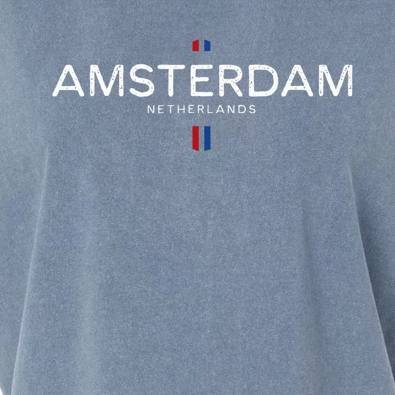 Amsterdam Netherlands Garment-Dyed Women's Muscle Tee