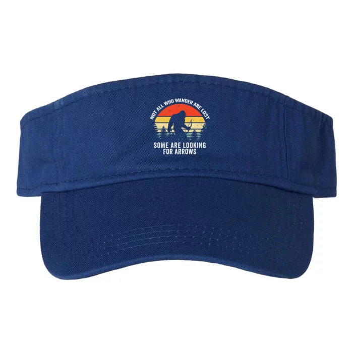 Archery Not All Who Wander Are Lost Bigfoot Hunting Valucap Bio-Washed Visor