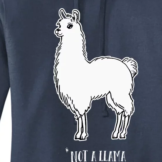 Alpaca Not a Llama Cute Farm Animal Humor Women's Pullover Hoodie