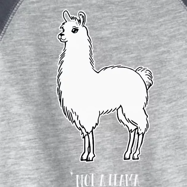 Alpaca Not a Llama Cute Farm Animal Humor Toddler Fine Jersey T-Shirt