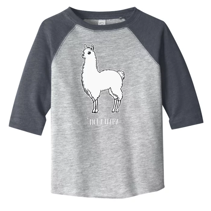 Alpaca Not a Llama Cute Farm Animal Humor Toddler Fine Jersey T-Shirt