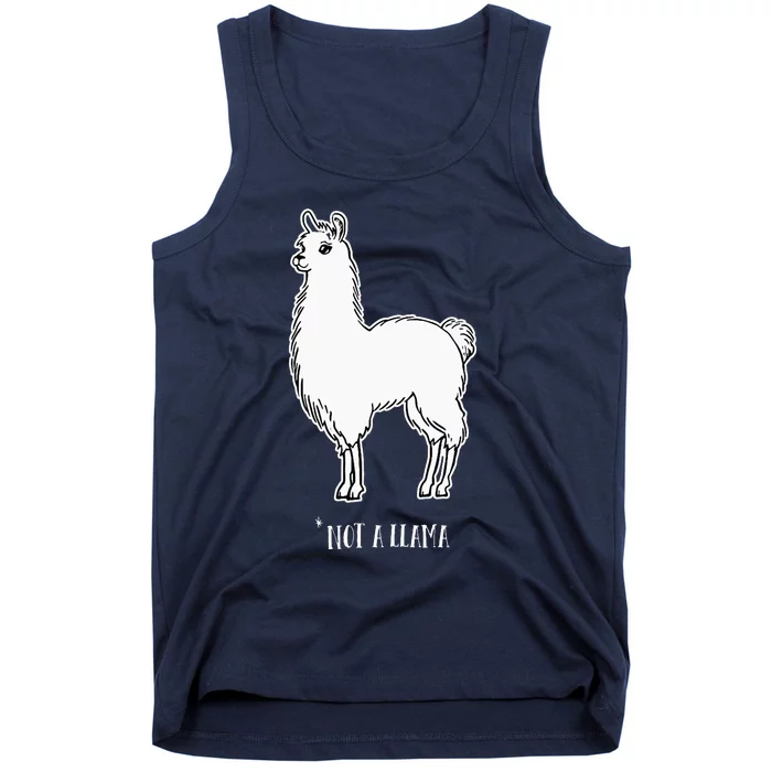 Alpaca Not a Llama Cute Farm Animal Humor Tank Top