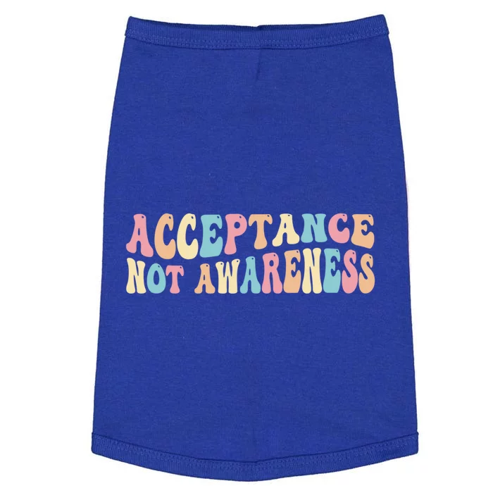 Acceptance Neurodiversity Autism Neurodivergent Great Gift Doggie Tank