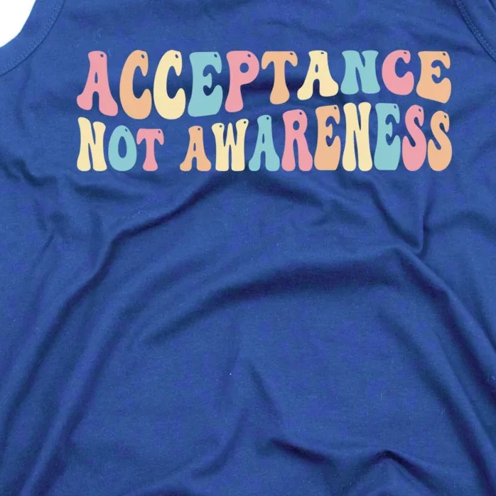 Acceptance Neurodiversity Autism Neurodivergent Great Gift Tank Top