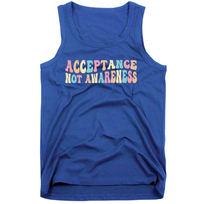 Acceptance Neurodiversity Autism Neurodivergent Great Gift Tank Top