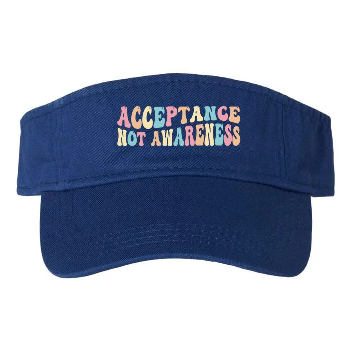 Acceptance Neurodiversity Autism Neurodivergent Great Gift Valucap Bio-Washed Visor