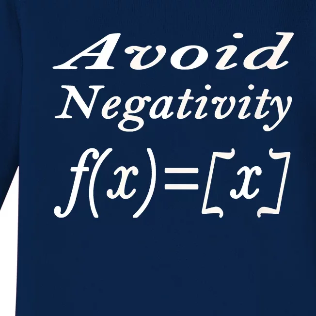 Avoid Negativity Baby Long Sleeve Bodysuit