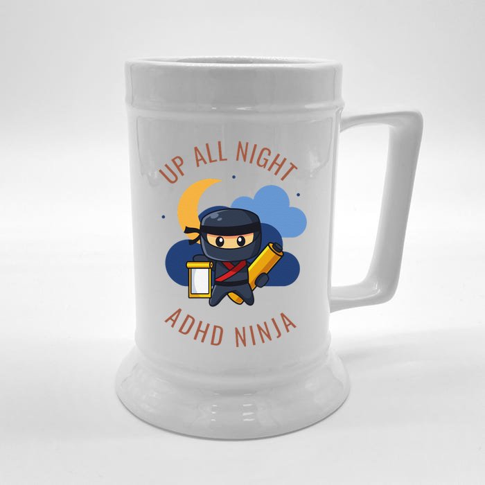 Adhd Ninja Front & Back Beer Stein