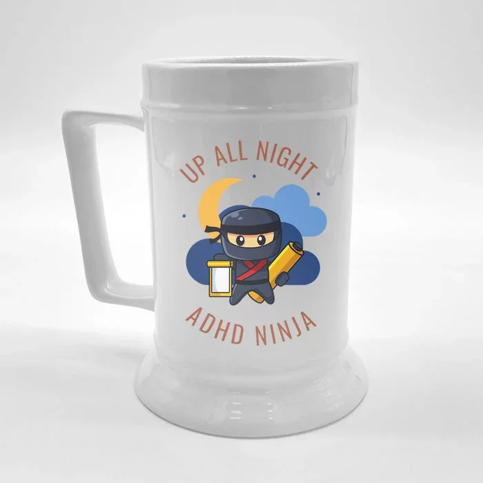 Adhd Ninja Front & Back Beer Stein