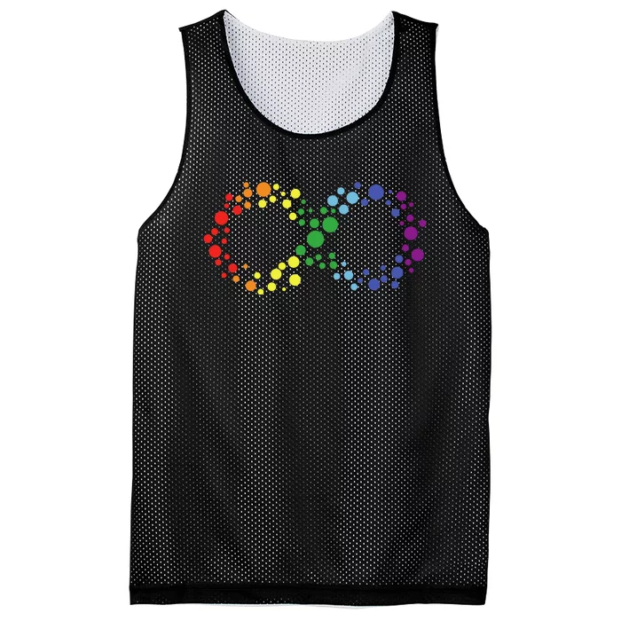 Autism Neurodiversity Awareness Symbol Mesh Reversible Basketball Jersey Tank