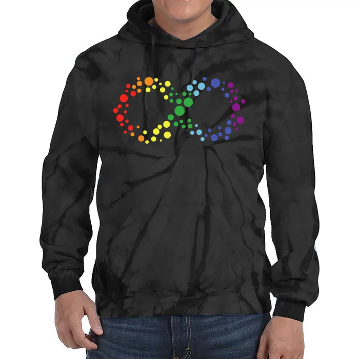 Autism Neurodiversity Awareness Symbol Tie Dye Hoodie