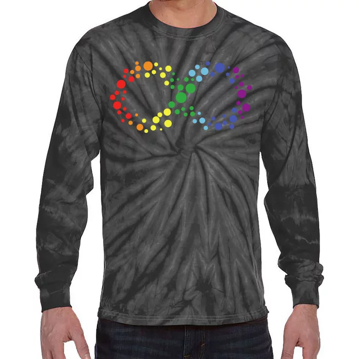 Autism Neurodiversity Awareness Symbol Tie-Dye Long Sleeve Shirt