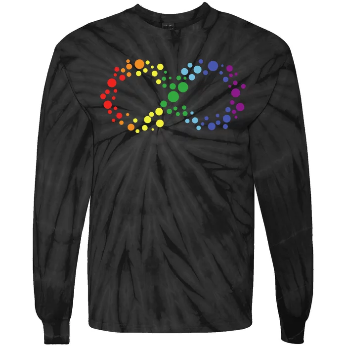 Autism Neurodiversity Awareness Symbol Tie-Dye Long Sleeve Shirt